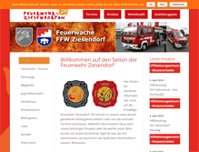 Tablet Screenshot of feuerwehr-ziesendorf.de